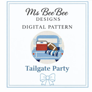 tailgate truck needlepoint pattern | 4x4 digital download | football cooler coastal design | 13 & 18 mesh charts included
