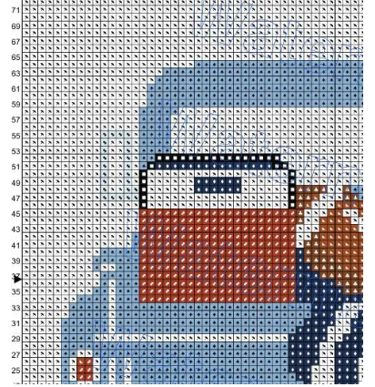 tailgate truck needlepoint pattern | 4x4 digital download | football cooler coastal design | 13 & 18 mesh charts included