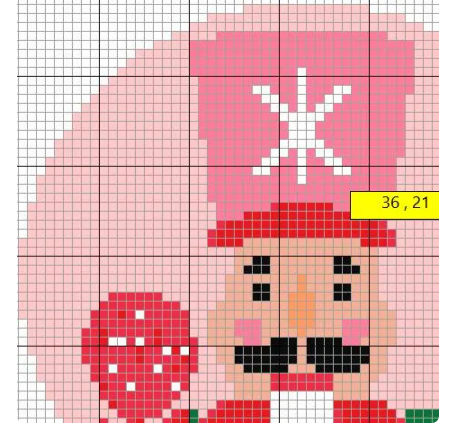 nutcracker chart needlepoint– digital download 4x4 on 13and 18 in mesh