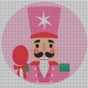 nutcracker canvas needlepoint – 14 count mesh, christmas needlepoint,