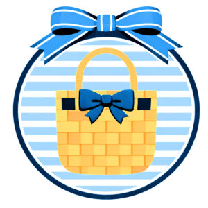 tote needlepoint canvas – 4x4 round on 14 mesh | coastal needlepoint design